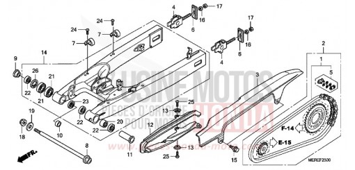 BRAS OSCILLANT CBF600SA9 de 2009